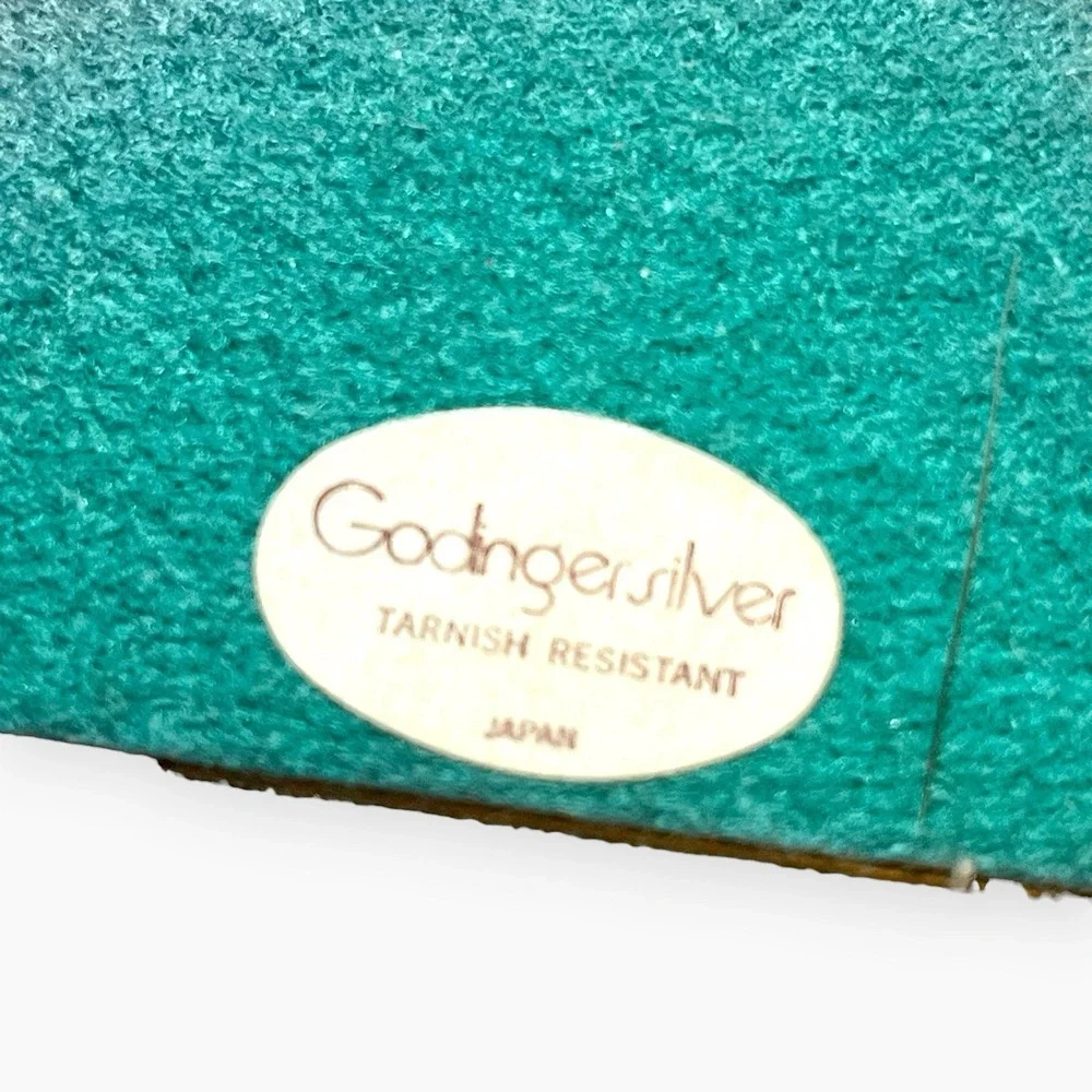 Vintage Godinger Silver Plated Desk Blotter Calendar Corners Guest Book